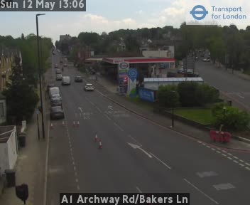 Archway Road & Bakers Lane Webcam