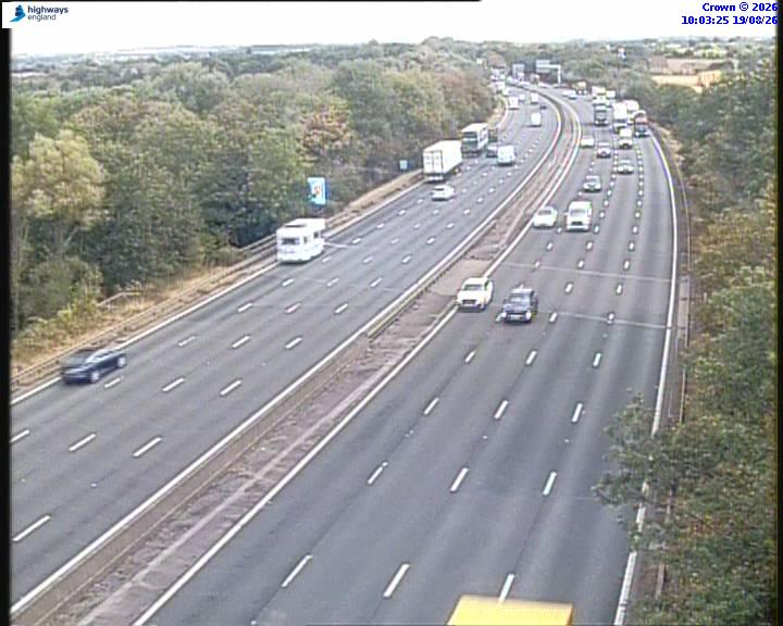 Click for full screen live camera. M6 06133 J13 – J12