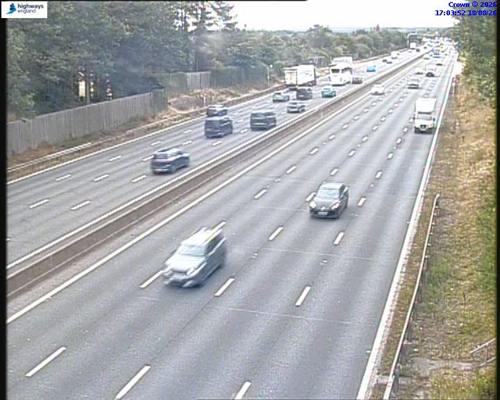 Click for full screen live camera. M6 06153 J13 – J12
