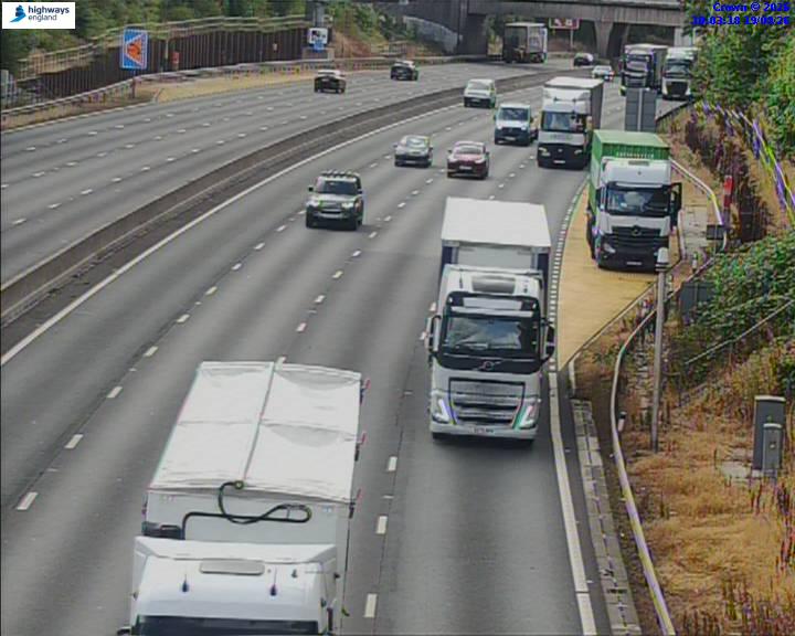 Click for full screen live camera. M6 06220 J13 – J14
