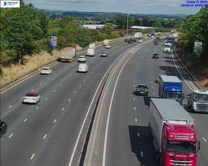 Click for full screen live camera. M6 06241 J13 – J14