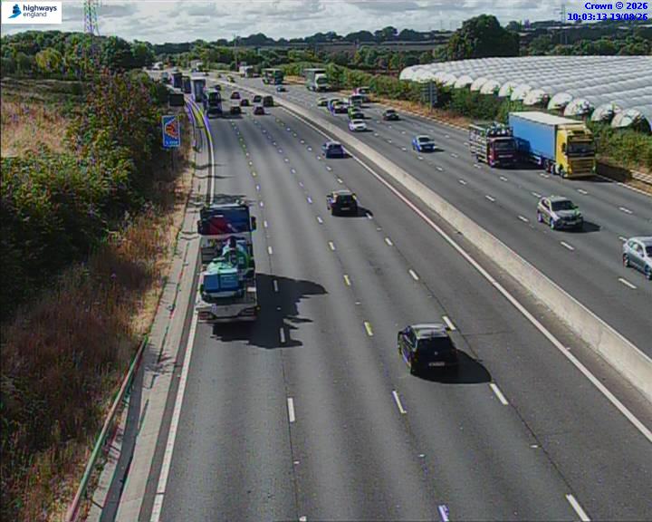 Click for full screen live camera. M6 06249 J14 – J13