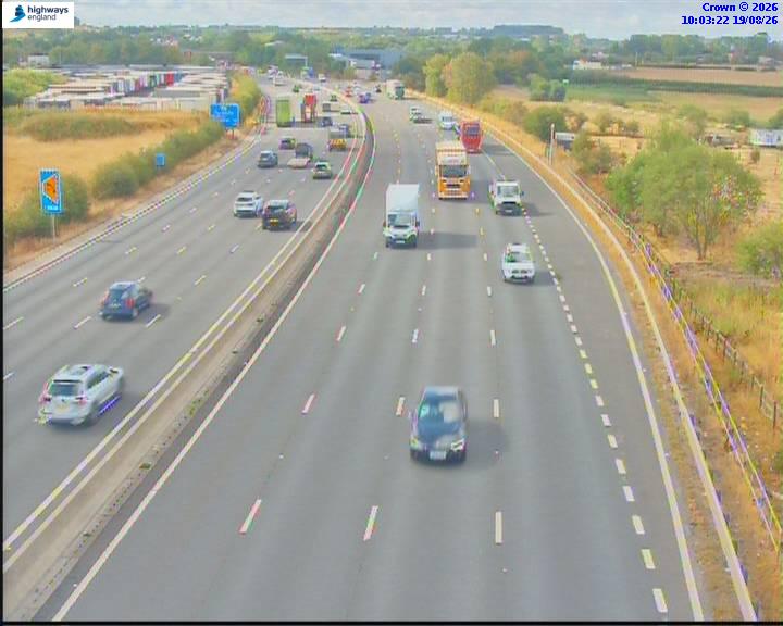 Click for full screen live camera. M6 06271 J13 – J14