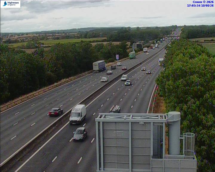 Click for full screen live camera. M6 06307 J15 – J14