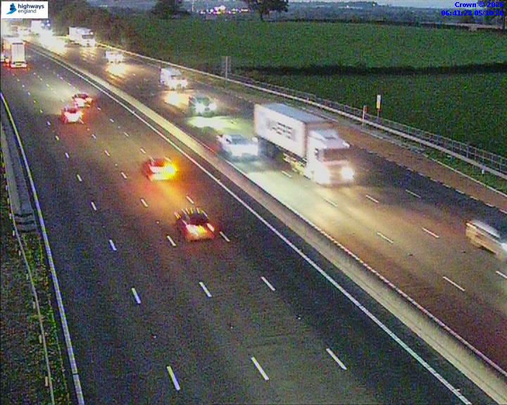 Click for full screen live camera. M6 06307 J15 – J14