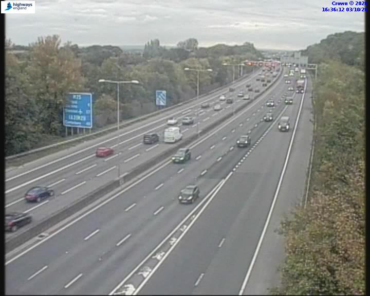 Click for full screen live camera. M25 14127 J2-J3