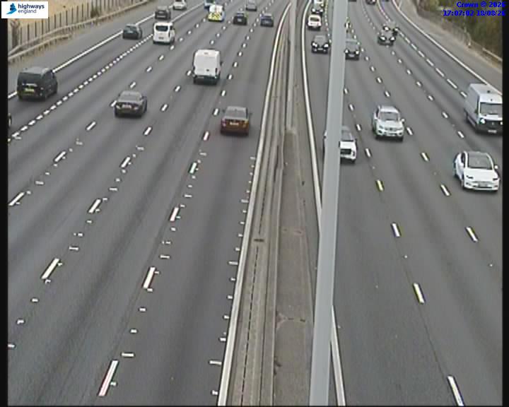 Click for full screen live camera. M25 14903 J13-J14