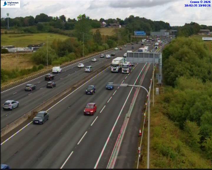 Click for full screen live camera. M62 31581 J19 -J18