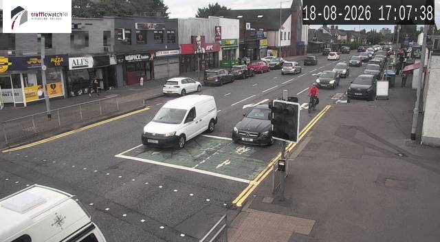 Click for full screen live camera. Finaghy Crossroads