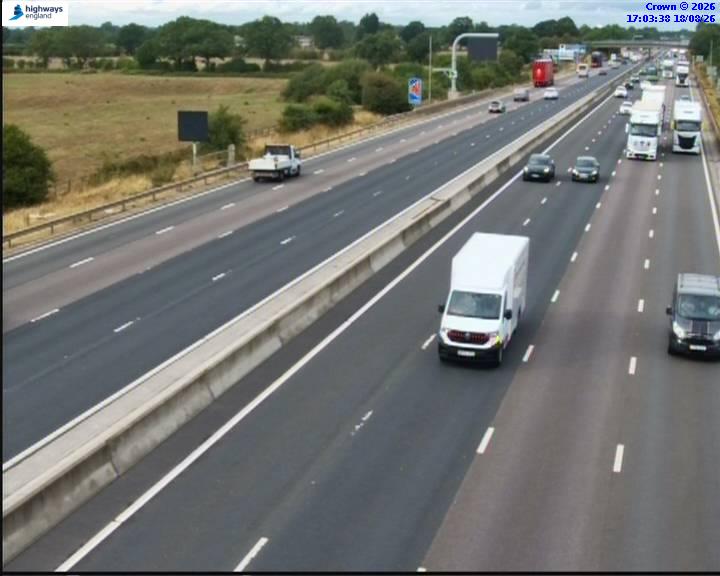 Click for full screen live camera. M6 36647 J17 – J16