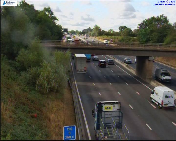 Click for full screen live camera. M6 36680 J17 – J16