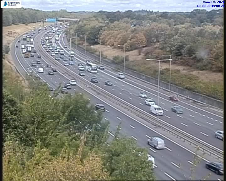 Click for full screen live camera. M25 55009 J16-J15