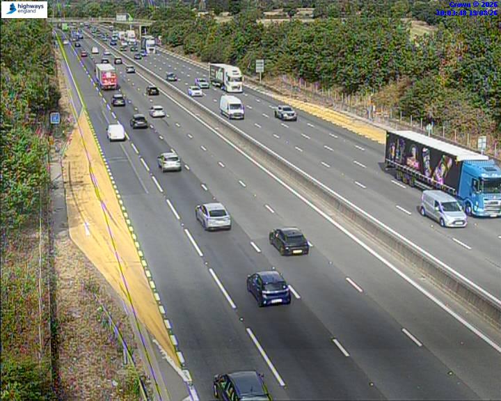 Click for full screen live camera. M25 55368 J24 – J23