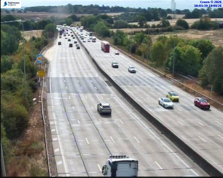 Click for full screen live camera. M25 55390 J24 – J25