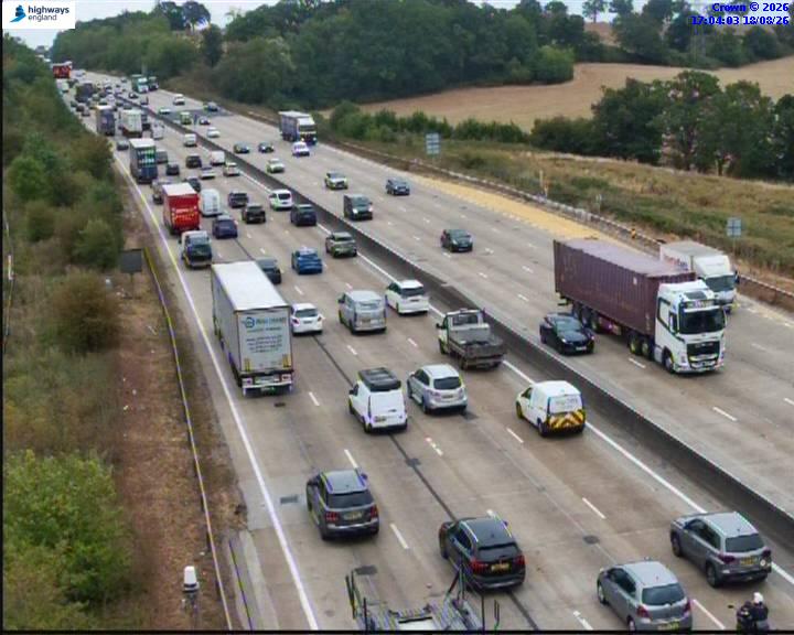 Click for full screen live camera. M25 55438 J24 – J25