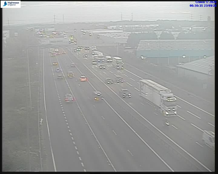 Click for full screen live camera. A282 55874 NB Dartford Crossing