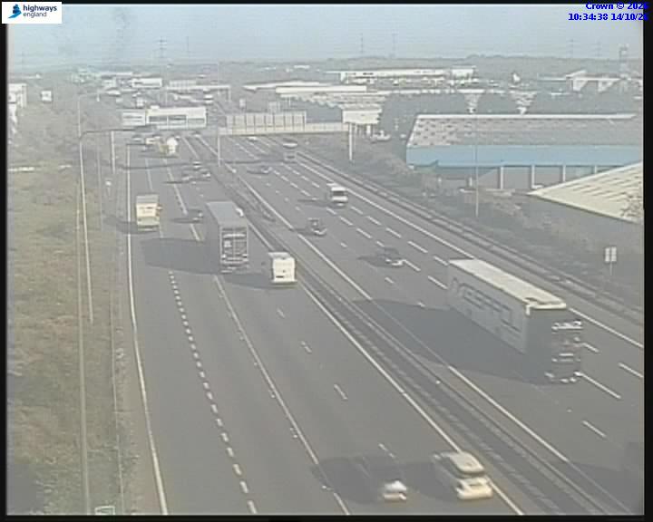 Click for full screen live camera. A282 55874 NB Dartford Crossing