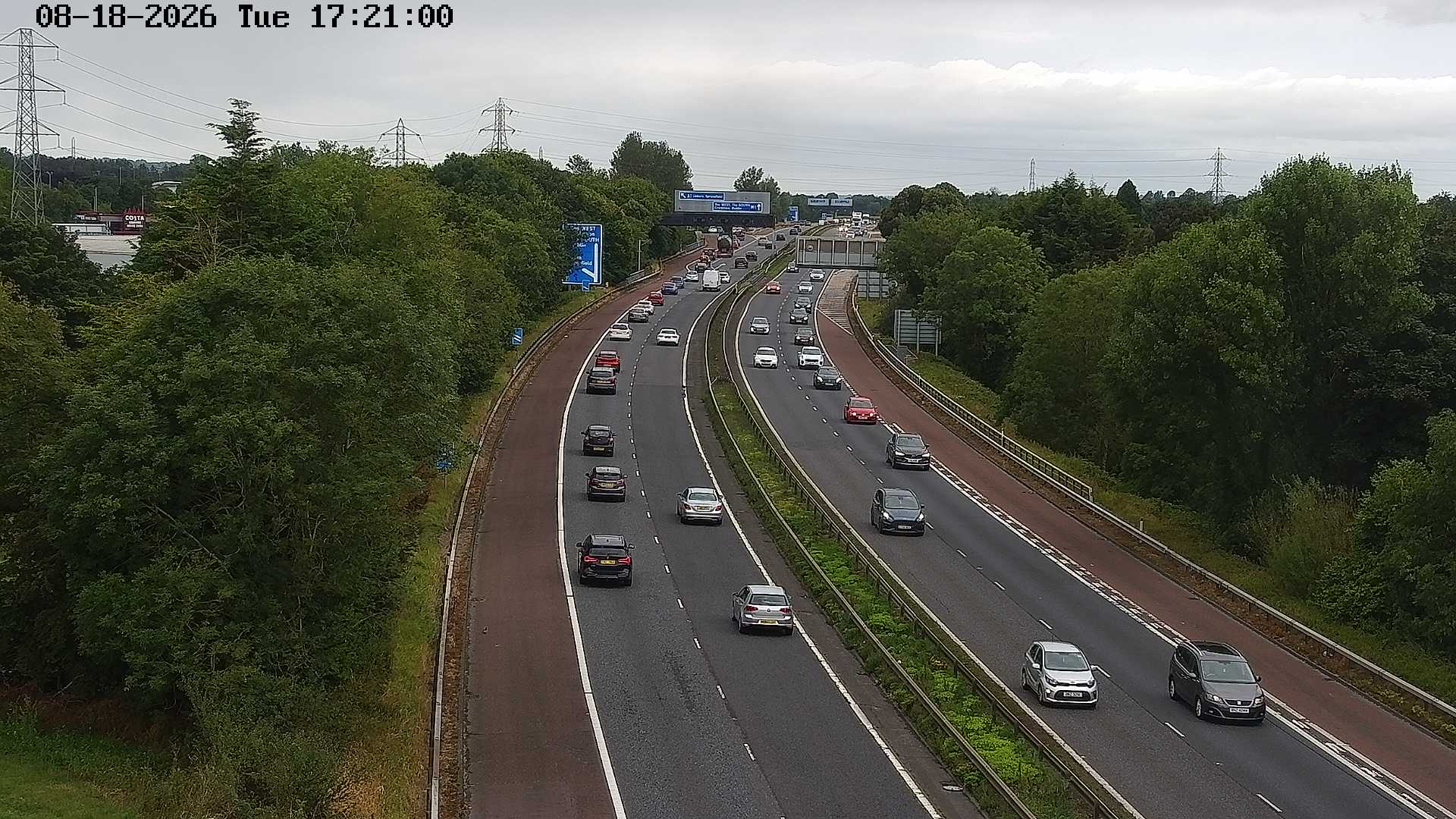 Click for full screen live camera. M1 Sprucefield