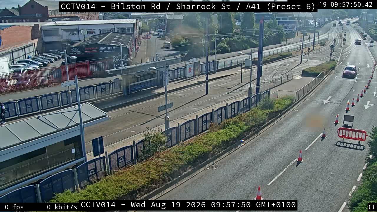 Click for full screen live camera. Bilston Rd / Sharrock Street