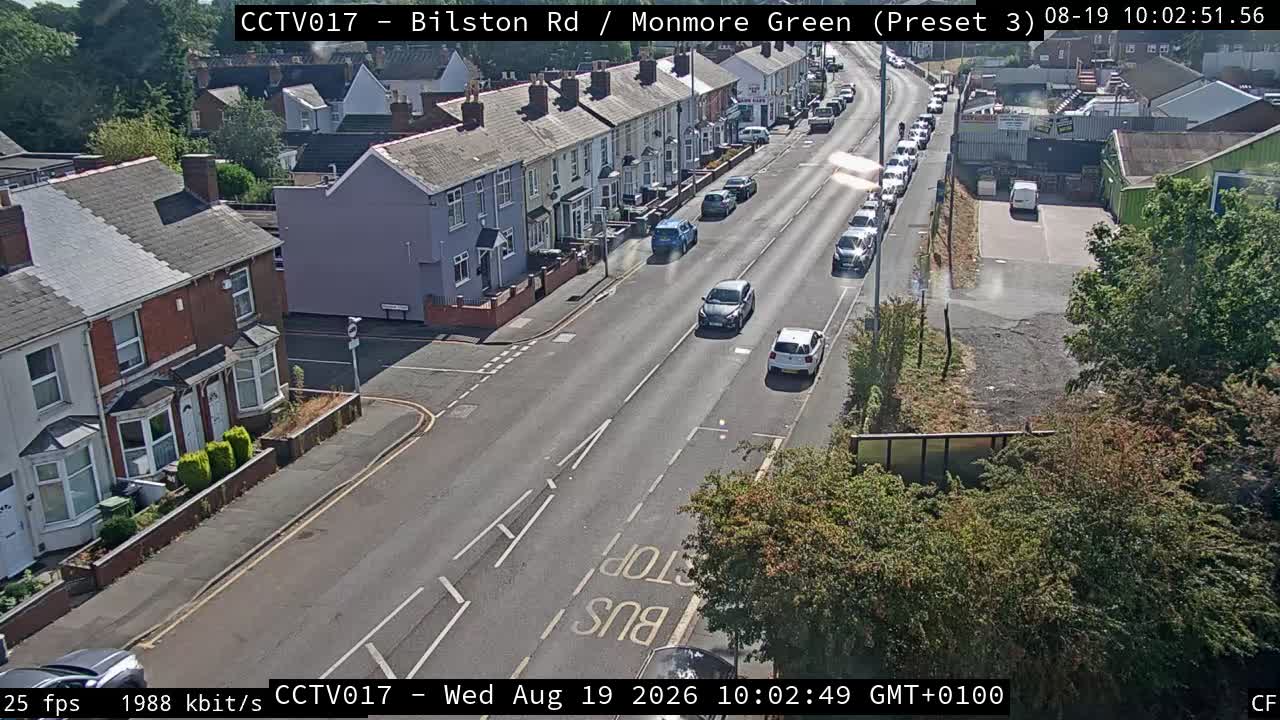 Click for full screen live camera. Bilston Rd / Monmore Green