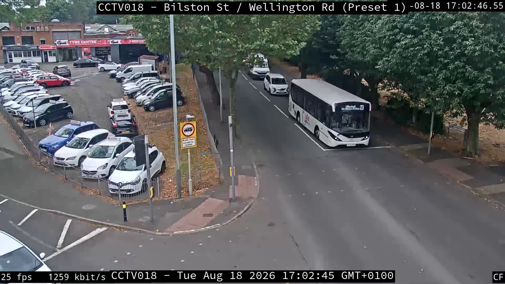 Click for full screen live camera. Wellington Rd / Wolverhampton St