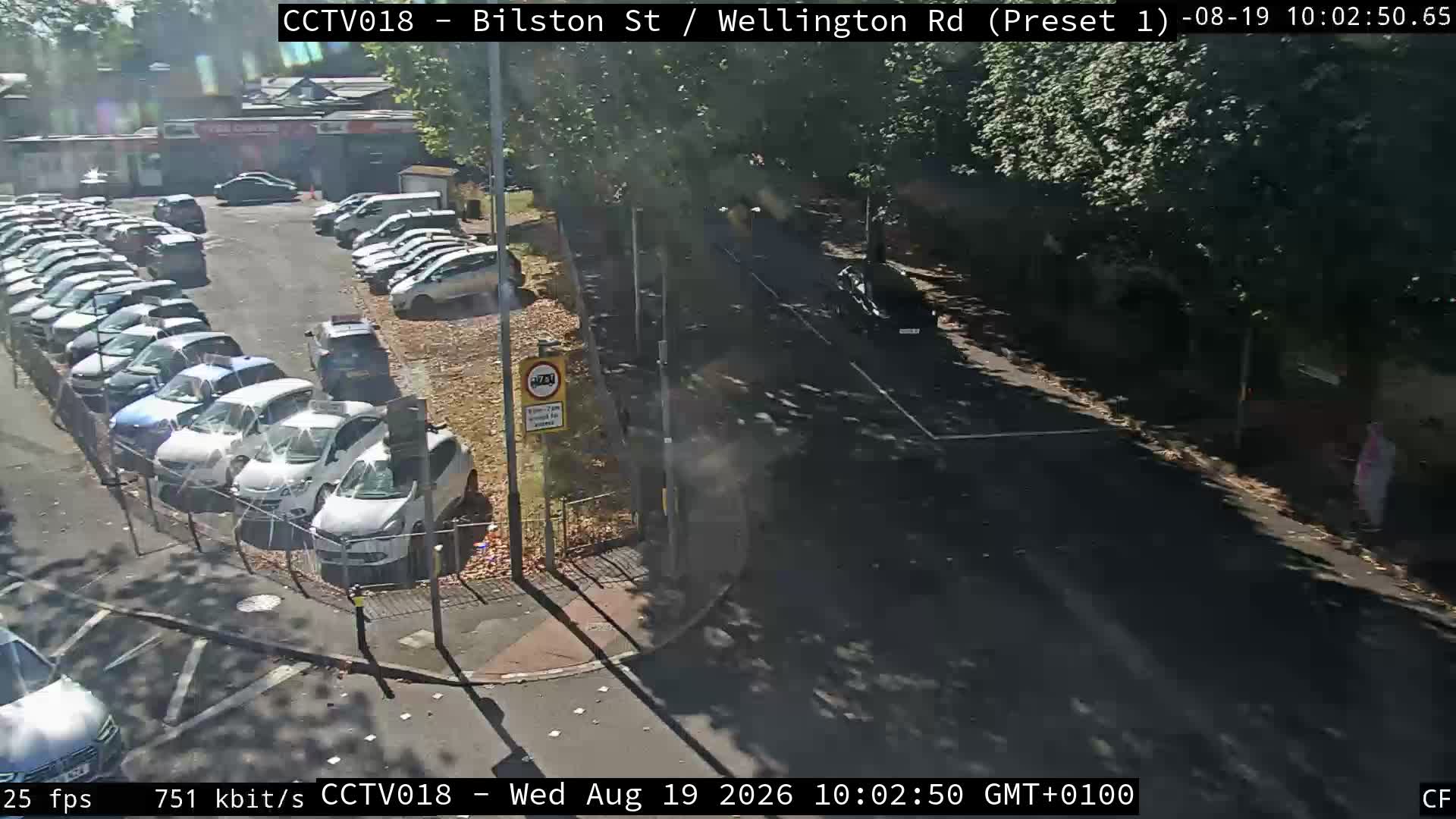 Click for full screen live camera. Wellington Rd / Wolverhampton St