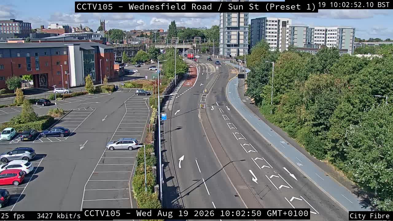 Click for full screen live camera. Wednesfield Rd / Sun St
