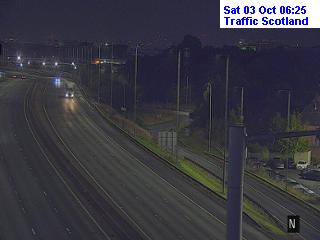 Click for full screen live camera. M74 Cambuslang