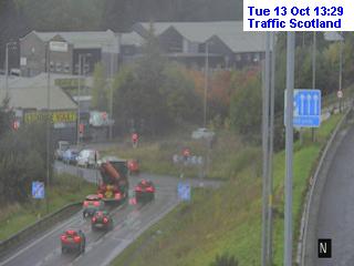 Click for full screen live camera. M74 Cambuslang