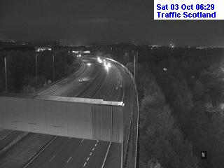 Click for full screen live camera. M74 Rutherglen