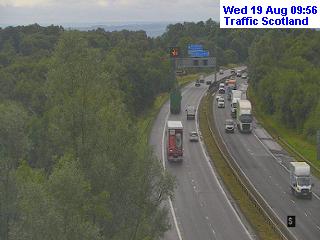 Click for full screen live camera. M74 Tannochside