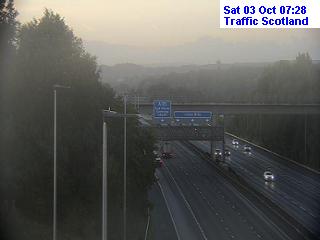 Click for full screen live camera. M74 Uddingston