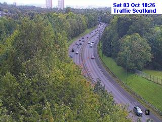 Click for full screen live camera. M77 Haggs Castle