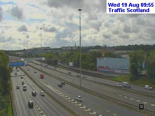 Click for full screen live camera. M8 Bishopton