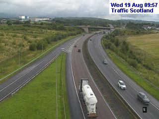 Click for full screen live camera. M8 Cumbernauld Road