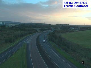 Click for full screen live camera. M8 Cumbernauld Road