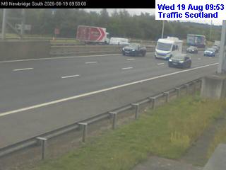 Click for full screen live camera. M8 Whitburn West
