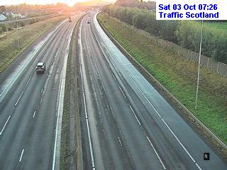 Click for full screen live camera. M90 Scotstoun (W)